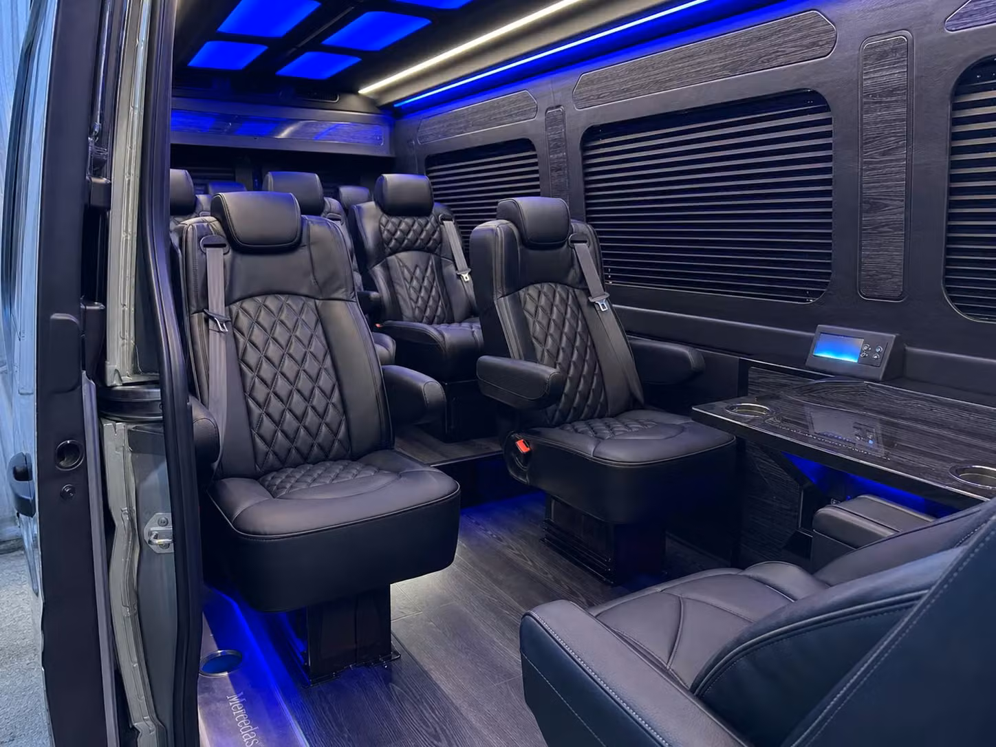 sprinter van with driver inside